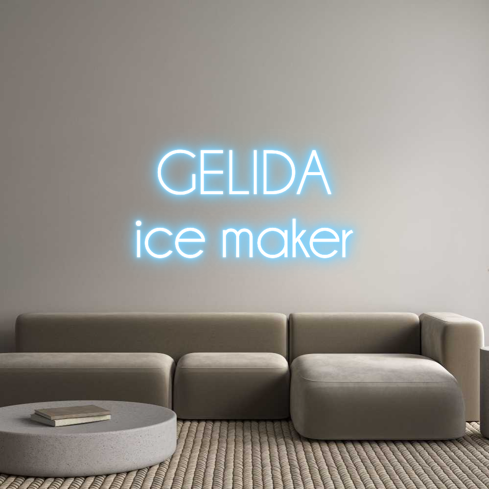Custom Neon Sign Online Editor GELIDA
ice m...