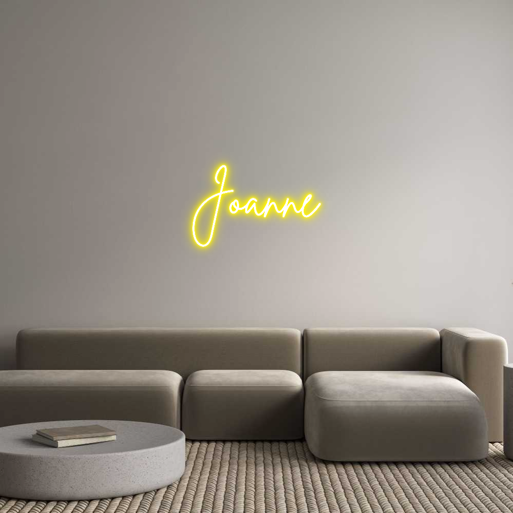 Custom Neon Sign Online Editor Joanne