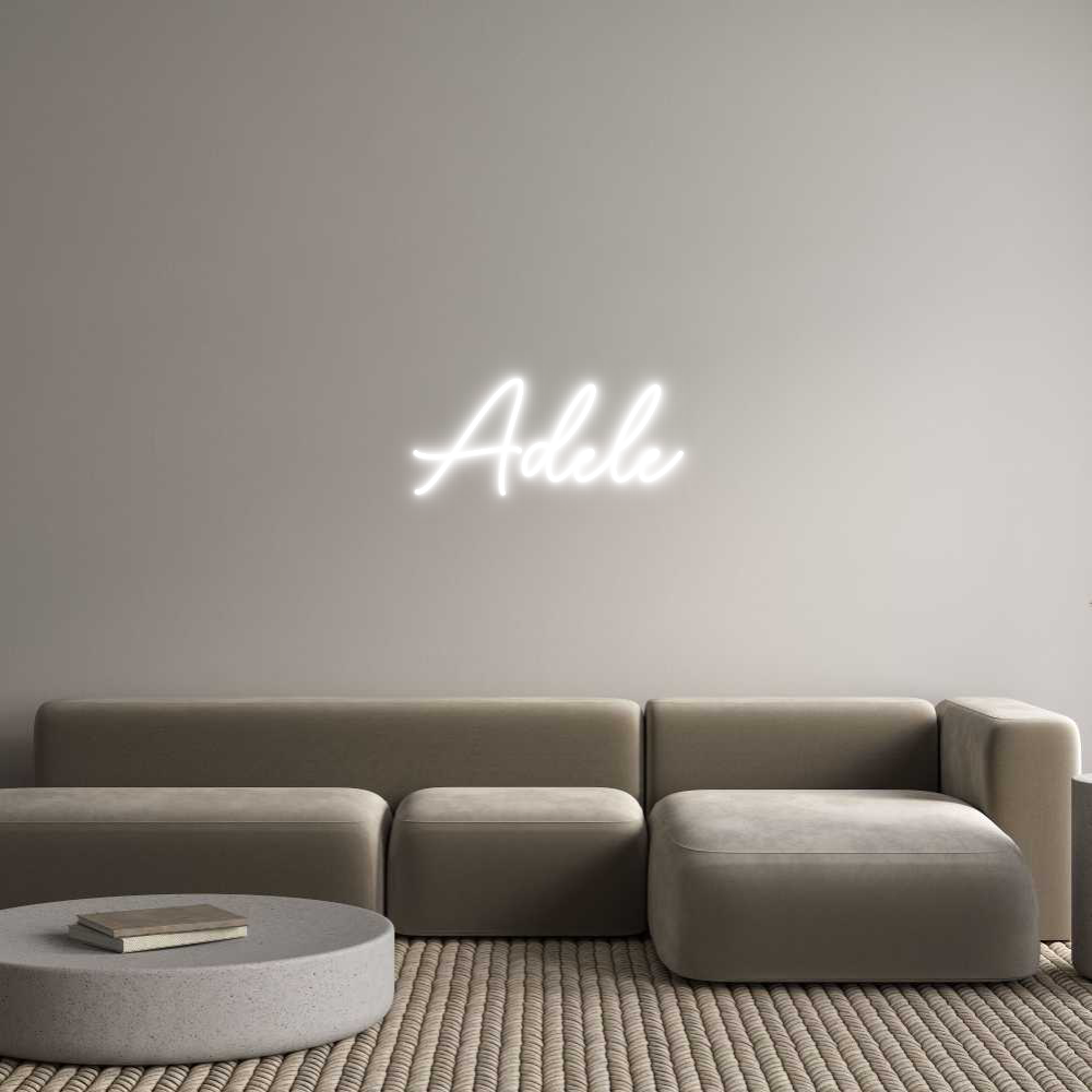 Custom Neon Sign Online Editor Adele