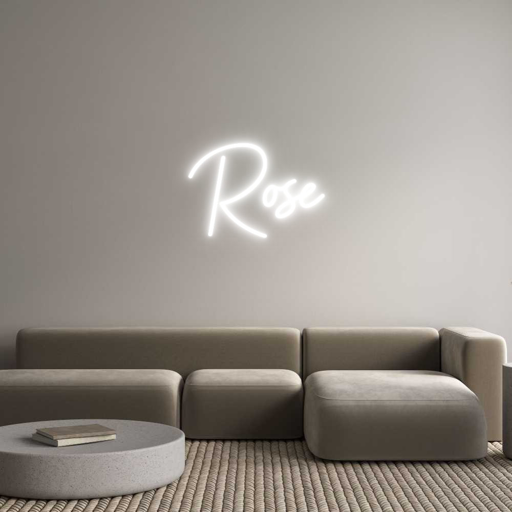 Custom Neon Sign Online Editor Rose