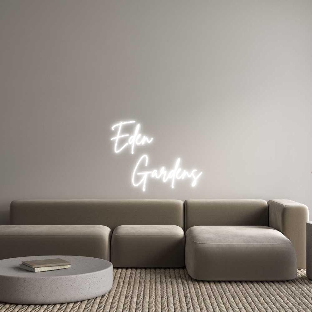 Custom Neon Sign Online Editor Eden  
   Ga...