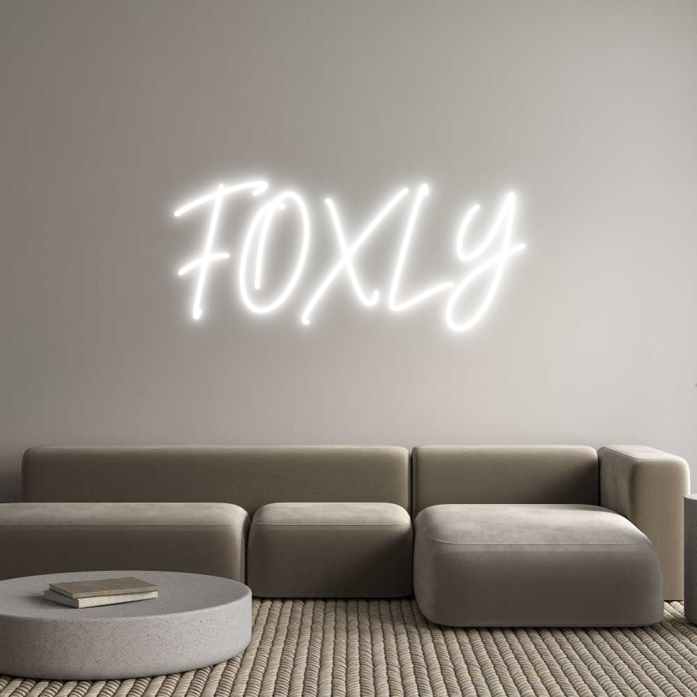 Custom Neon Sign Online Editor FOXLY