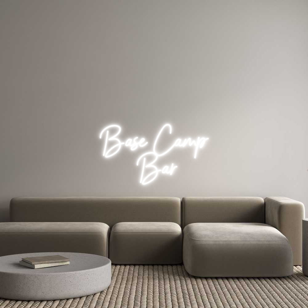 Custom Neon Sign Online Editor Base Camp 
Bar