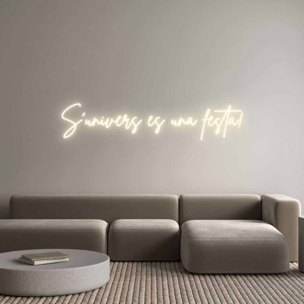 Custom Neon Sign Online Editor S'univers és ...