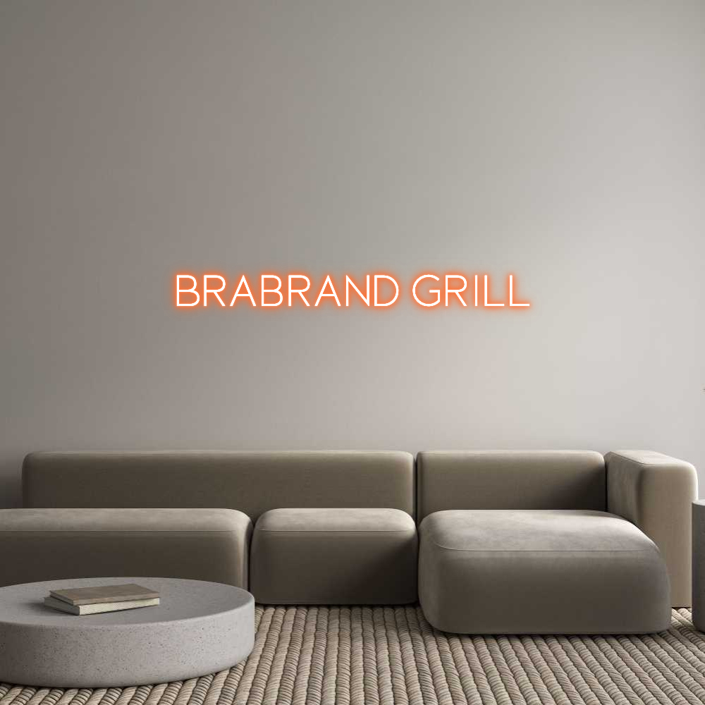 Custom Neon Sign Online Editor Brabrand Grill