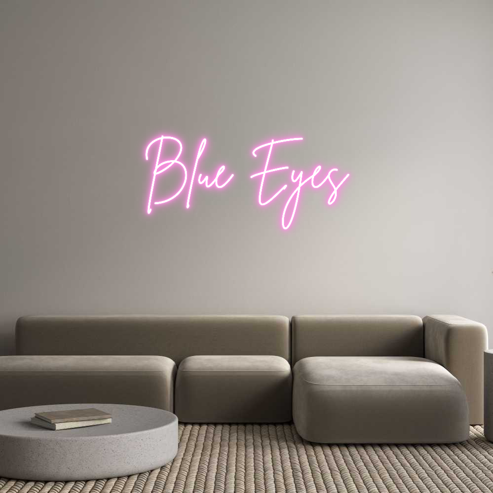 Custom Neon Sign Online Editor Blue Eyes