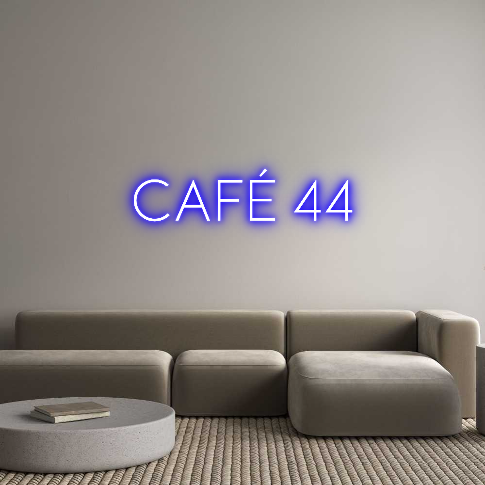 Custom Neon Sign Online Editor CafÉ 44