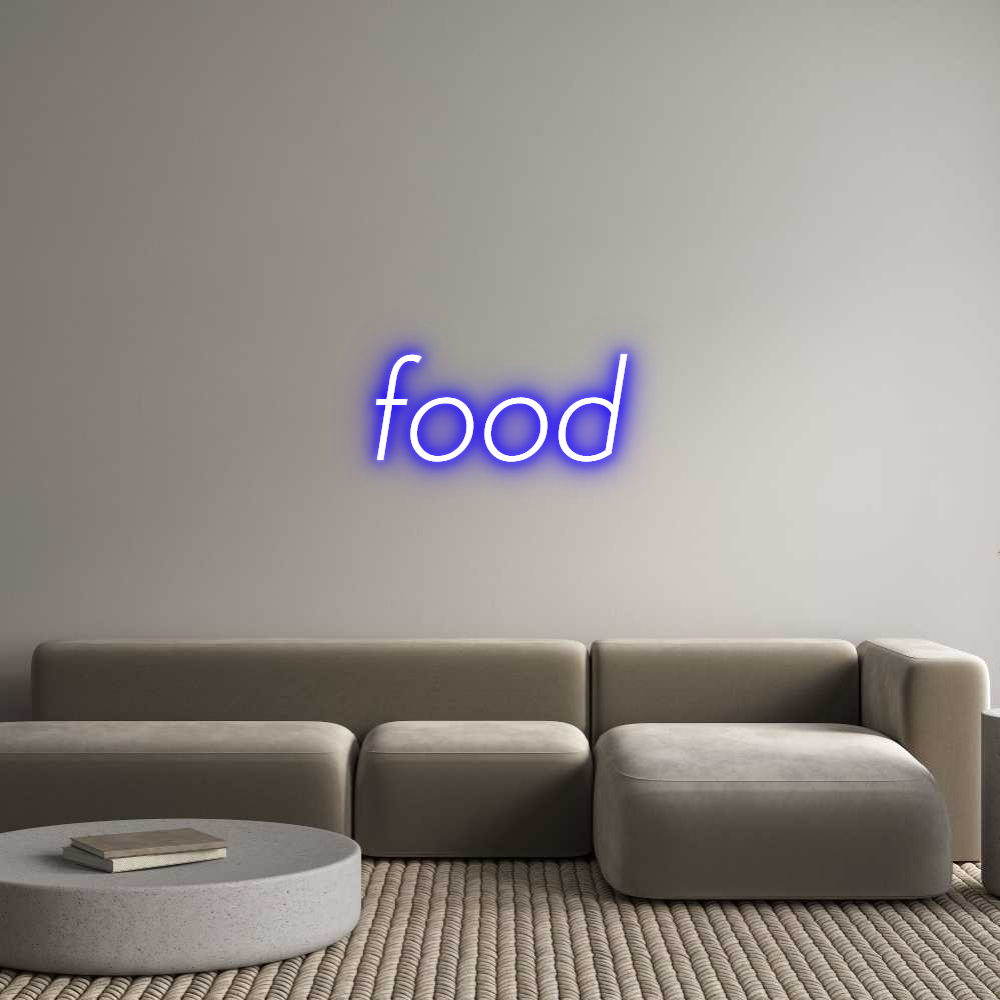 Custom Neon Sign Online Editor food