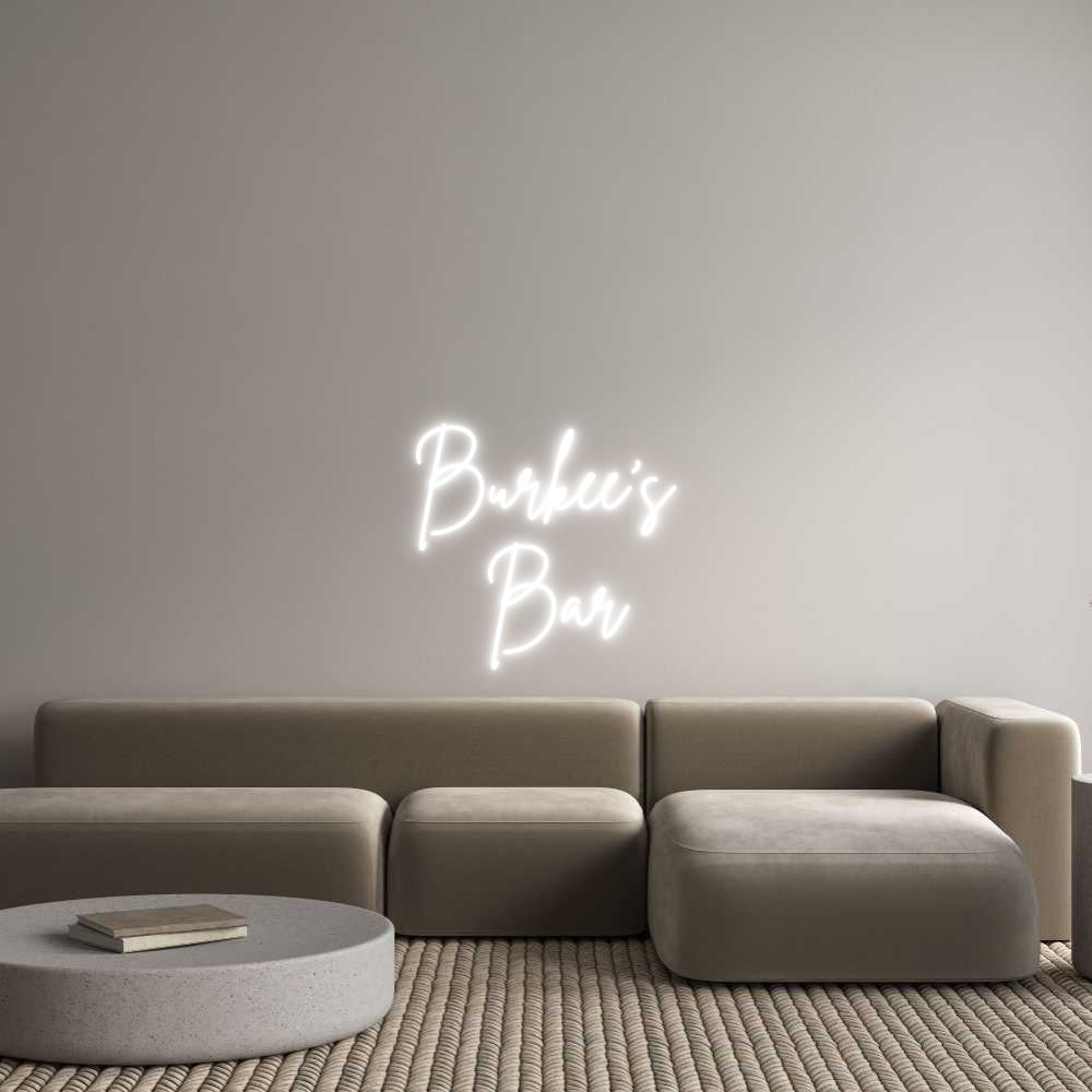 Custom Neon Sign Online Editor Burkee’s 
Bar