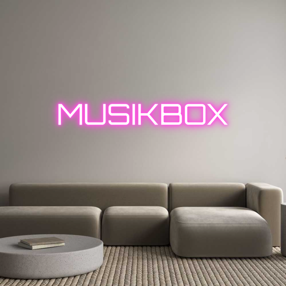 Custom Neon Sign Online Editor MUSIKBOX