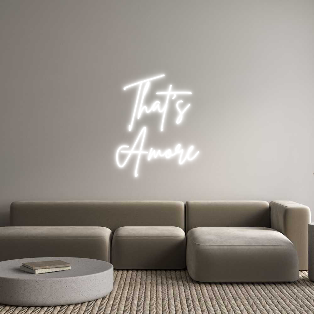 Custom Neon Sign Online Editor That’s 
Amore