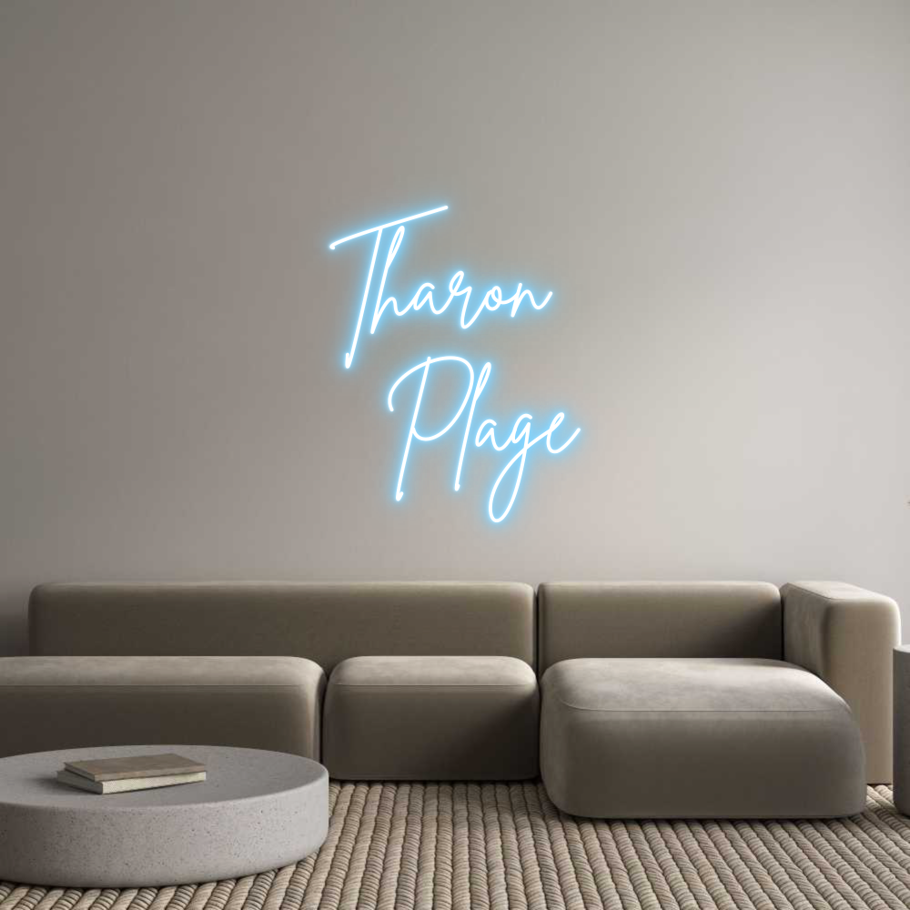 Custom Neon Sign Online Editor Tharon 
Plage