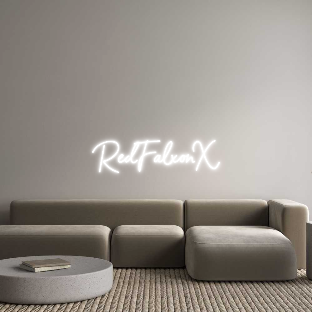 Custom Neon Sign Online Editor RedFalxonX