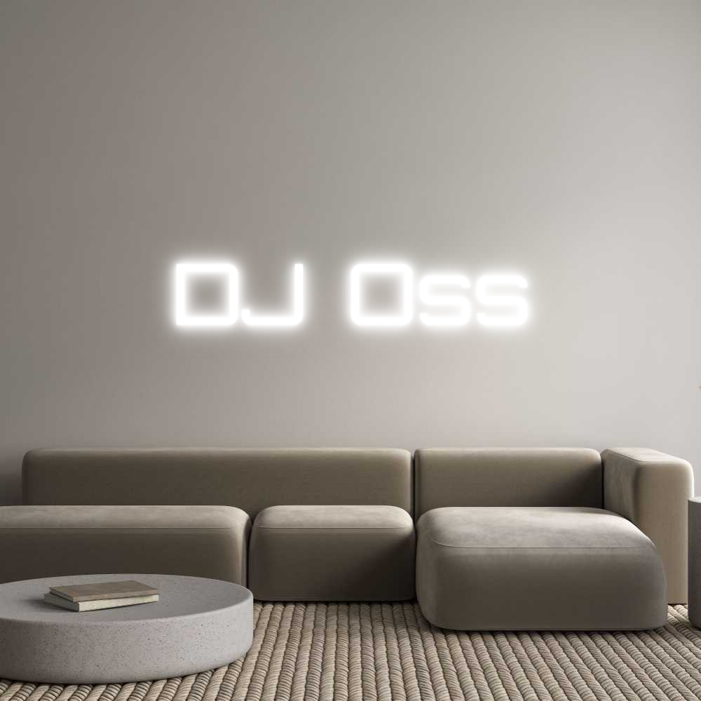 Custom Neon Sign Online Editor DJ  Oss