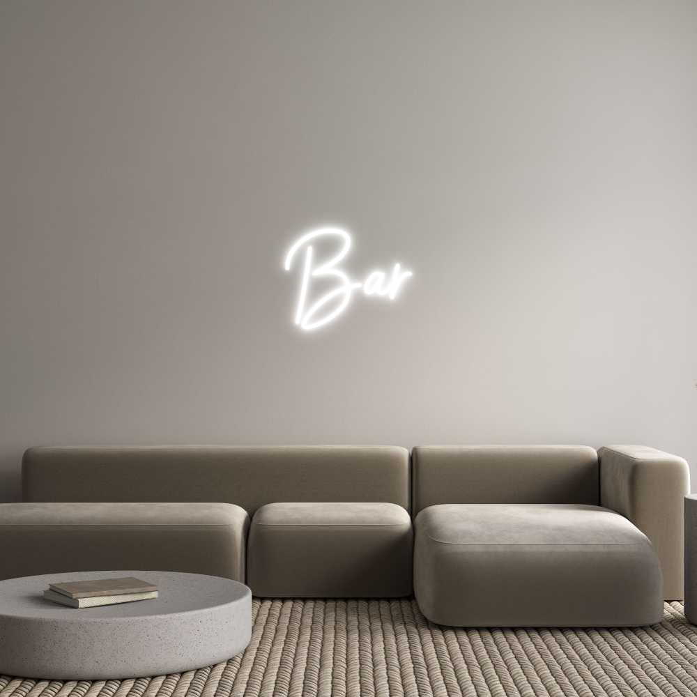 Custom Neon Sign Online Editor Bar
