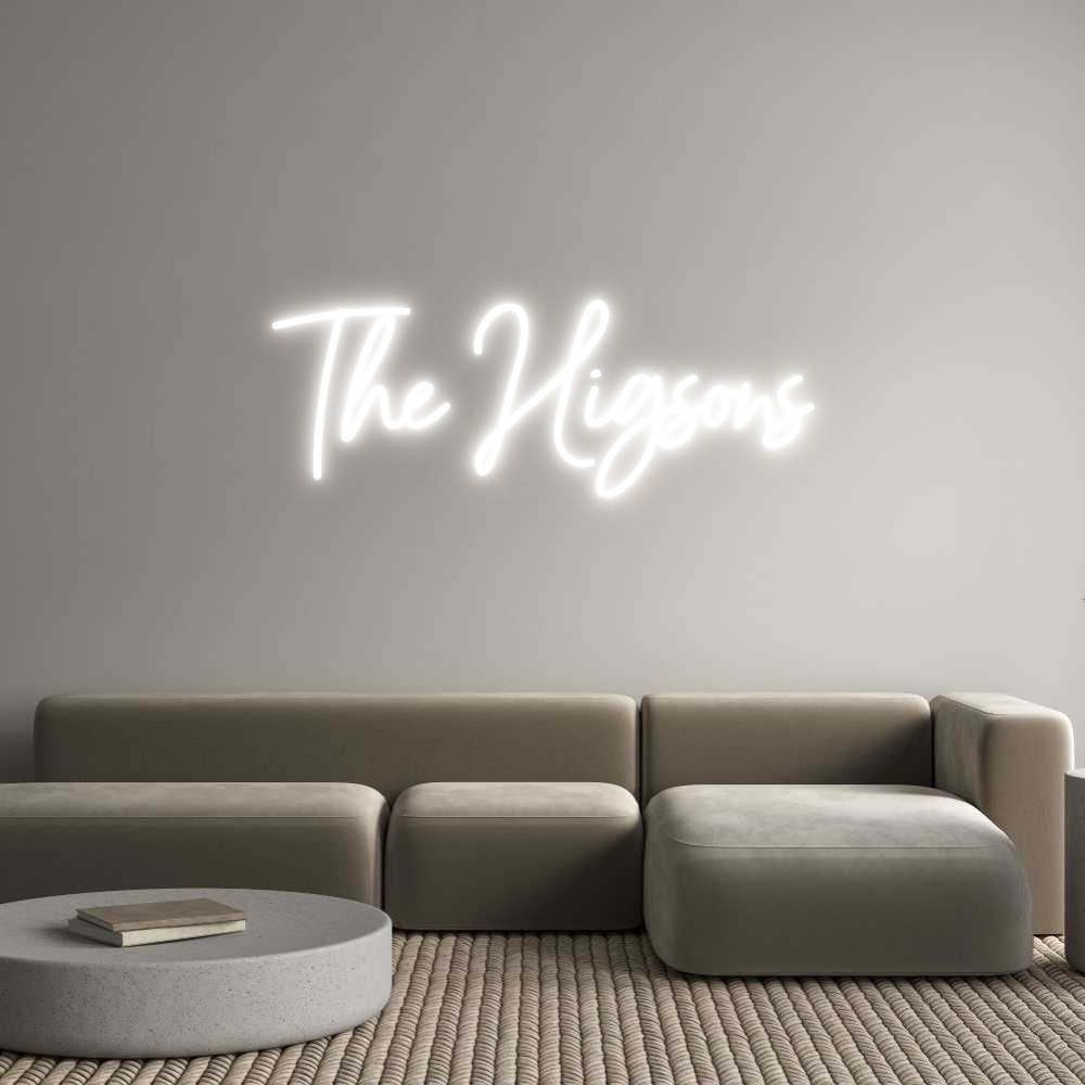 Custom Neon Sign Online Editor The Higsons