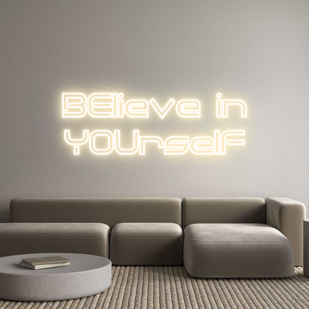 Custom Neon Sign Online Editor BElieve in
Y...