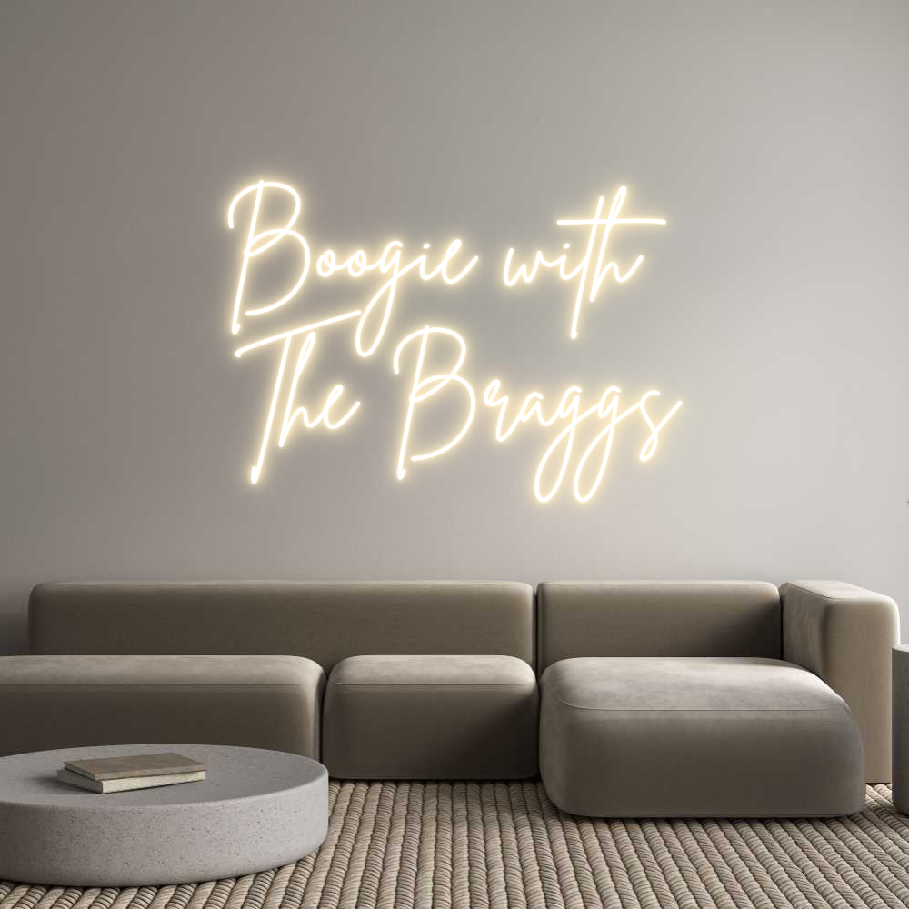 Custom Neon Sign Online Editor Boogie with 
...