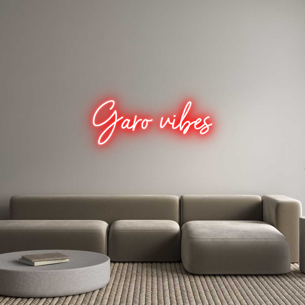 Custom Neon Sign Online Editor Garo vibes