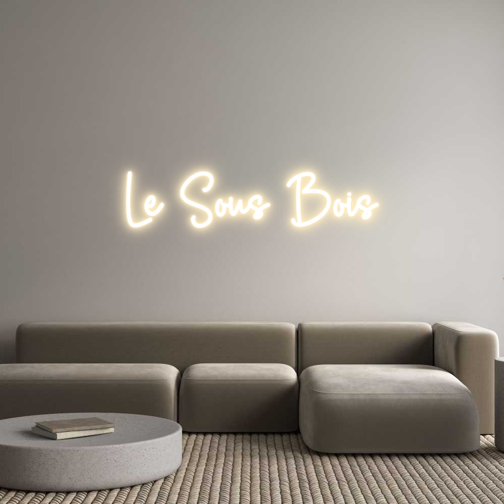 Custom Neon Sign Online Editor Le Sous Bois