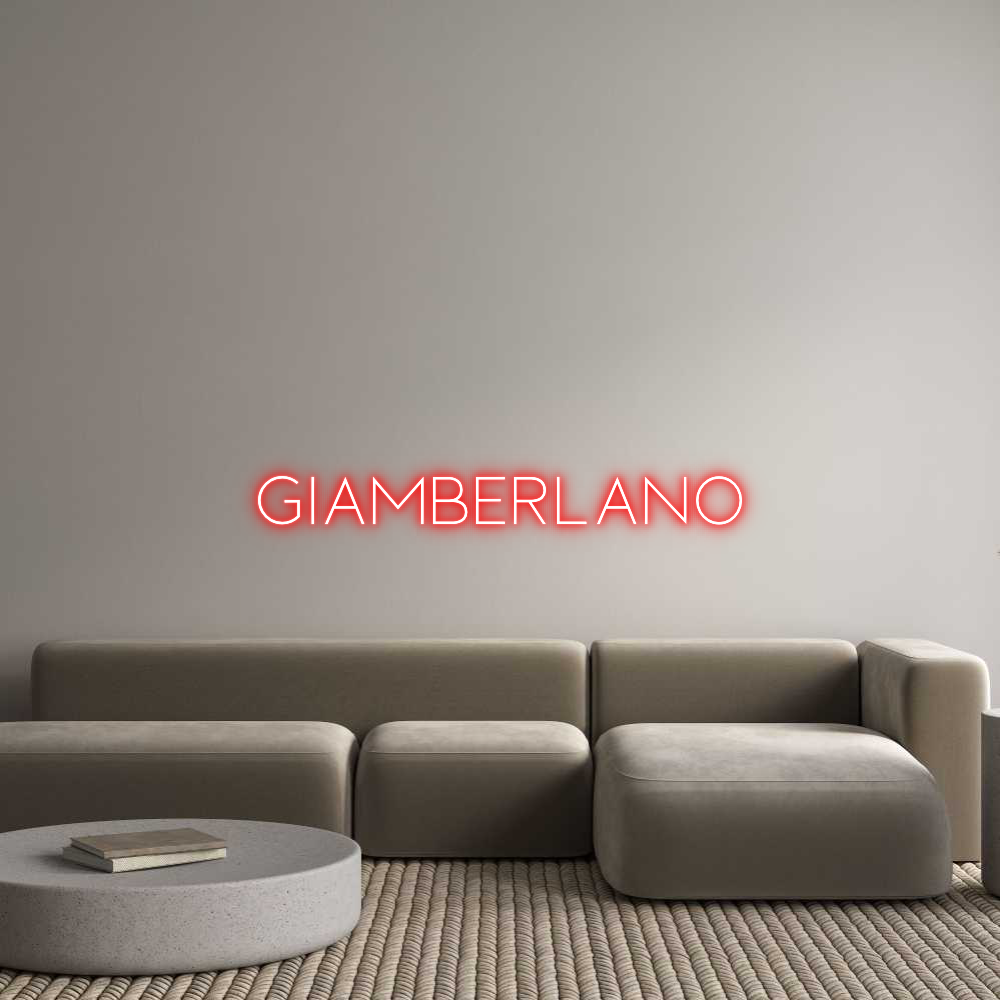 Custom Neon Sign Online Editor GIAMBERLANO