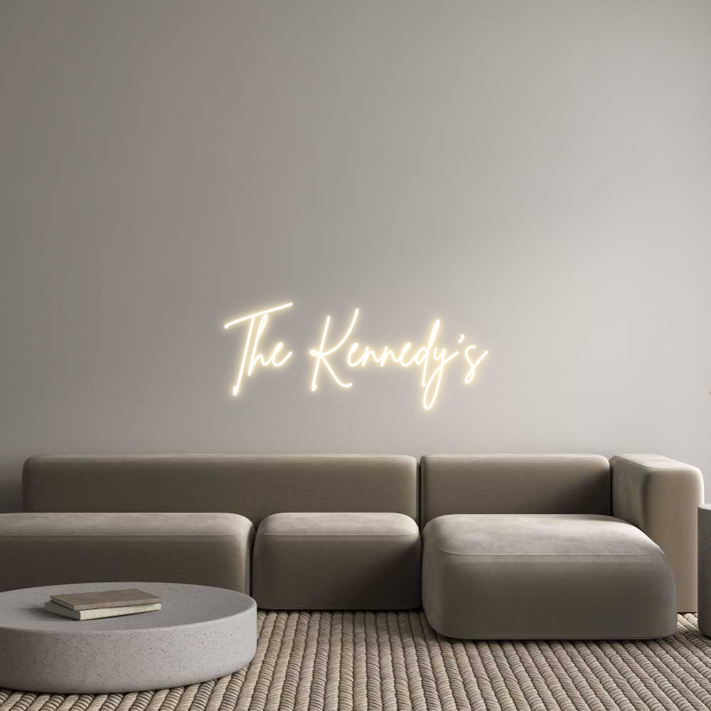 Custom Neon Sign Online Editor The Kennedy's