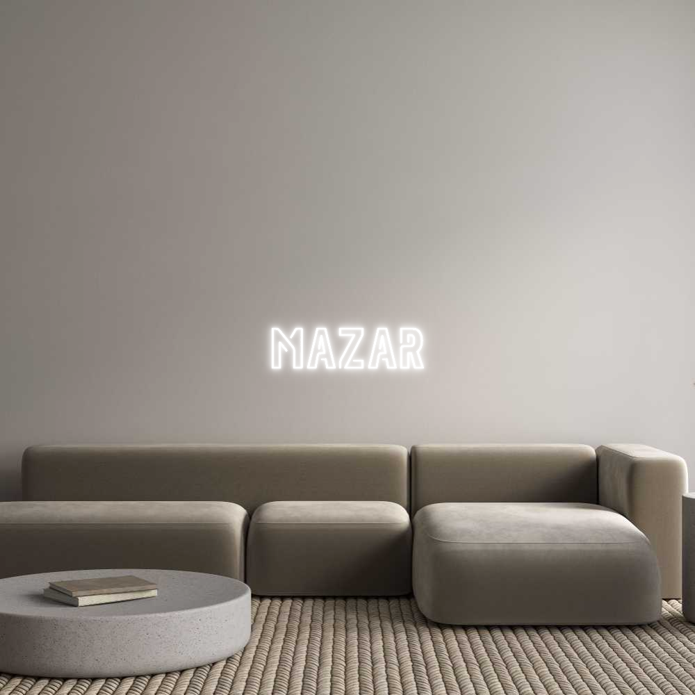 Custom Neon Sign Online Editor MAZAR