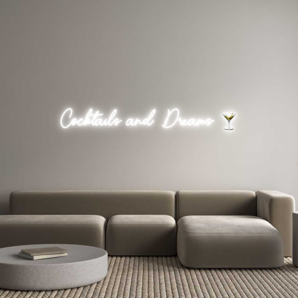 Custom Neon Sign Online Editor Cocktails and...