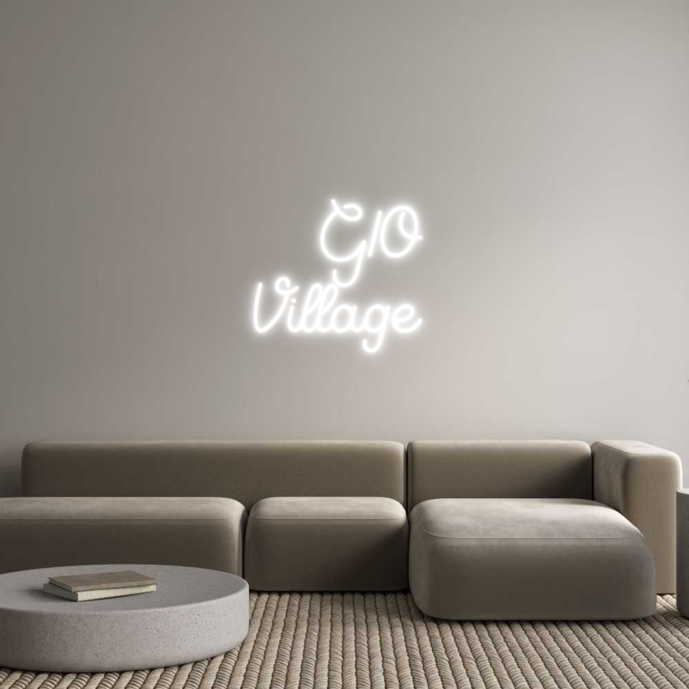 Custom Neon Sign Online Editor GIO 
Village
