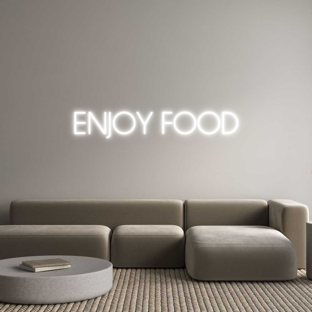 Custom Neon Sign Online Editor ENJOY FOOD