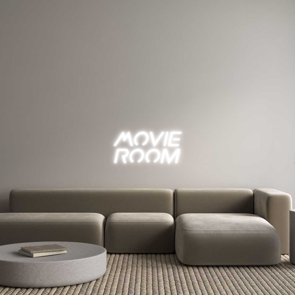 Custom Neon Sign Online Editor Movie 
Room
