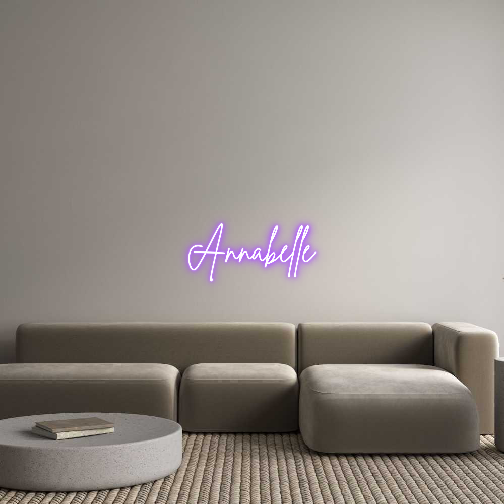 Custom Neon Sign Online Editor Annabelle
