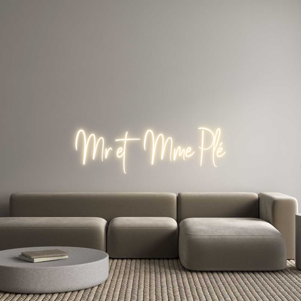 Custom Neon Sign Online Editor Mr et Mme Plé