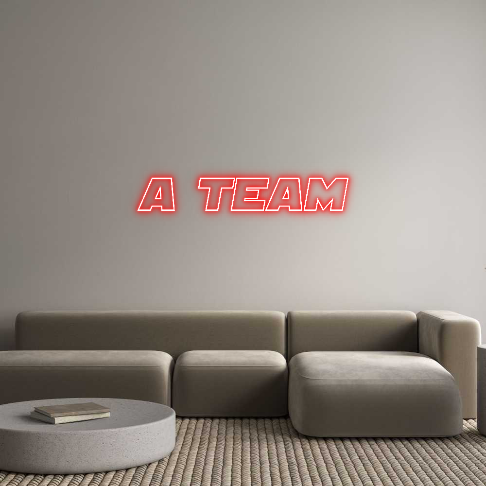 Custom Neon Sign Online Editor A TEAM