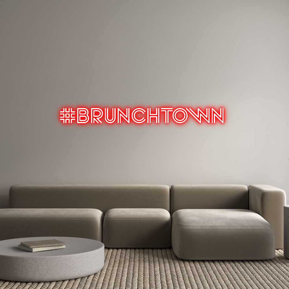 Custom Neon Sign Online Editor #BRUNCHTOWN