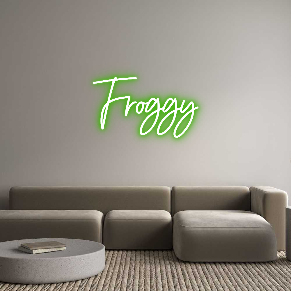 Custom Neon Sign Online Editor Froggy