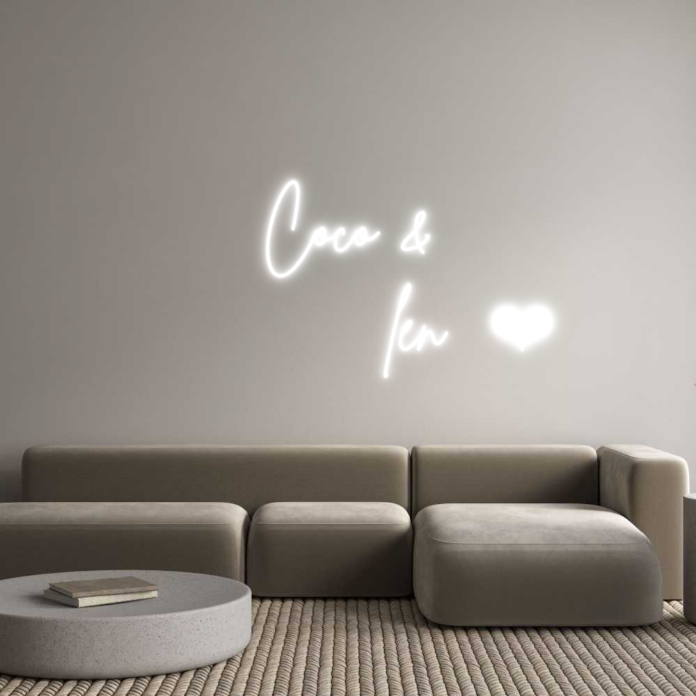 Custom Neon Sign Online Editor Coco &
     ...