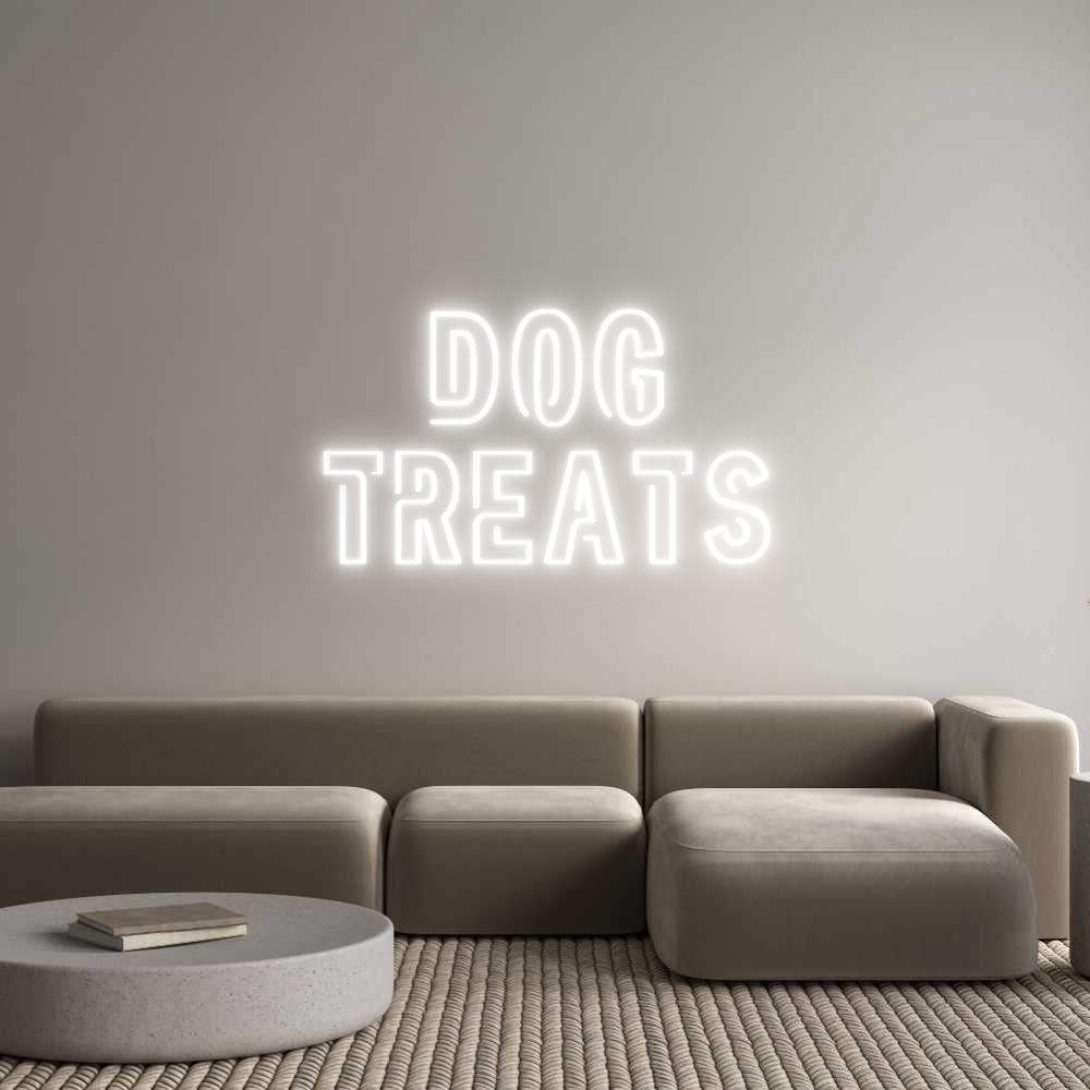 Custom Neon Sign Online Editor dog
treats
