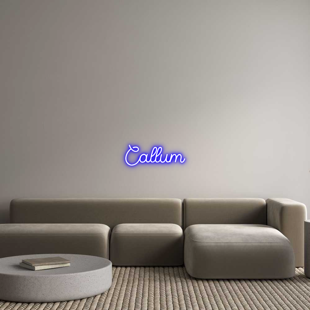 Custom Neon Sign Online Editor Callum