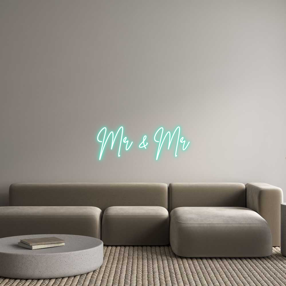 Custom Neon Sign Online Editor Mr & Mr