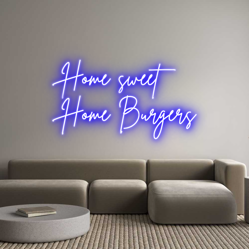 Custom Neon Sign Online Editor Home sweet 
...