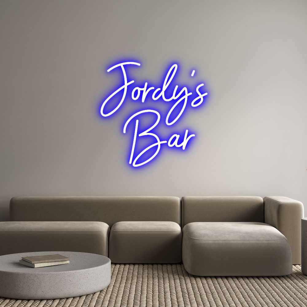 Custom Neon Sign Online Editor Jordy's 
Bar