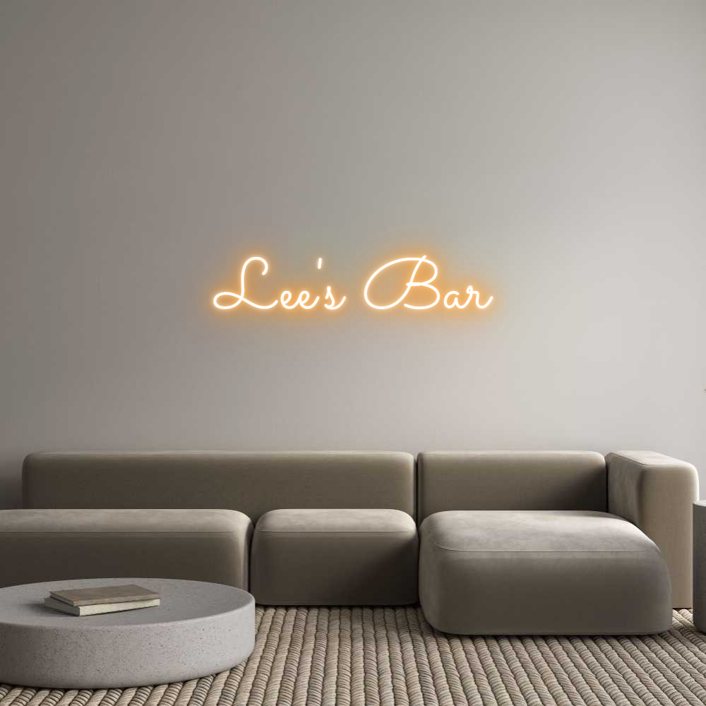 Custom Neon Sign Online Editor Lee's Bar