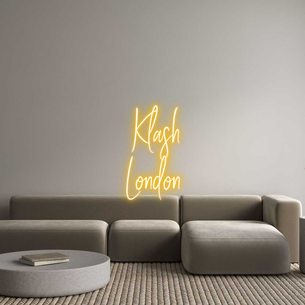 Custom Back Lit Neon Sign Online Editor  Klash
London