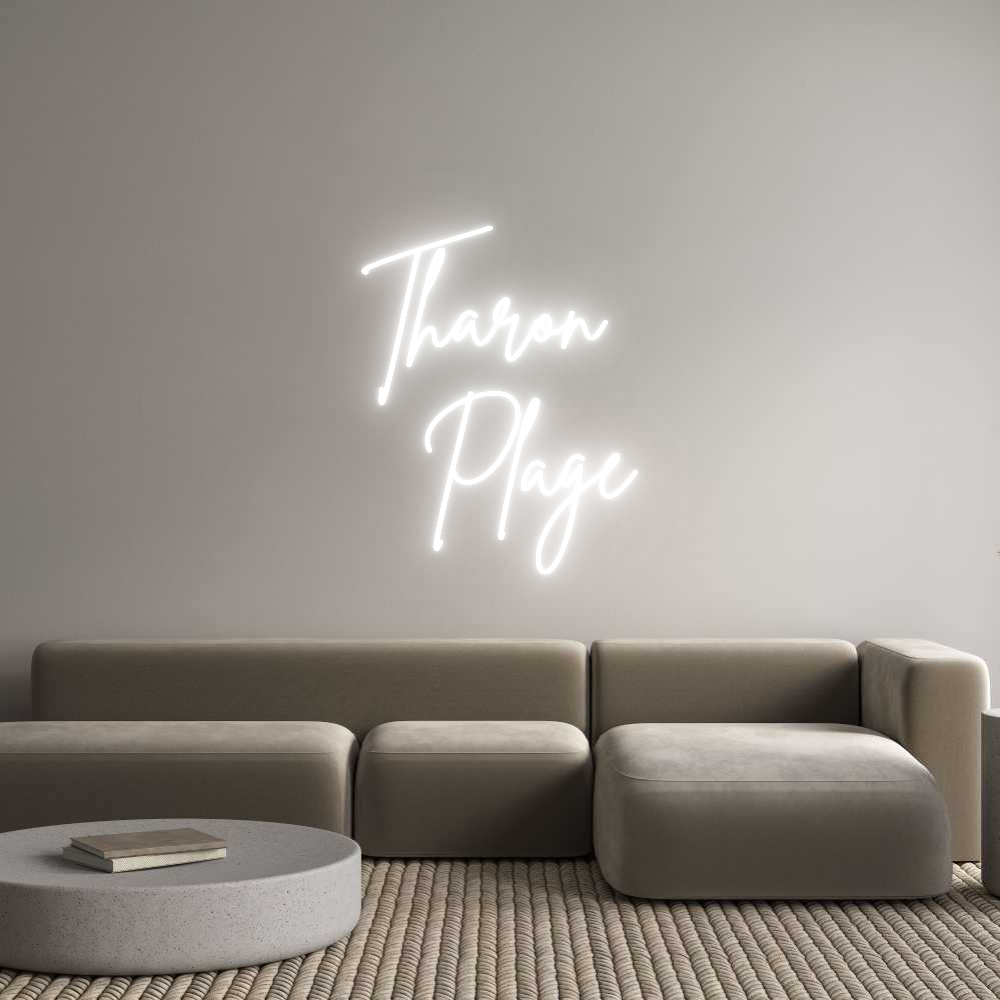 Custom Neon Sign Online Editor Tharon 
Plage