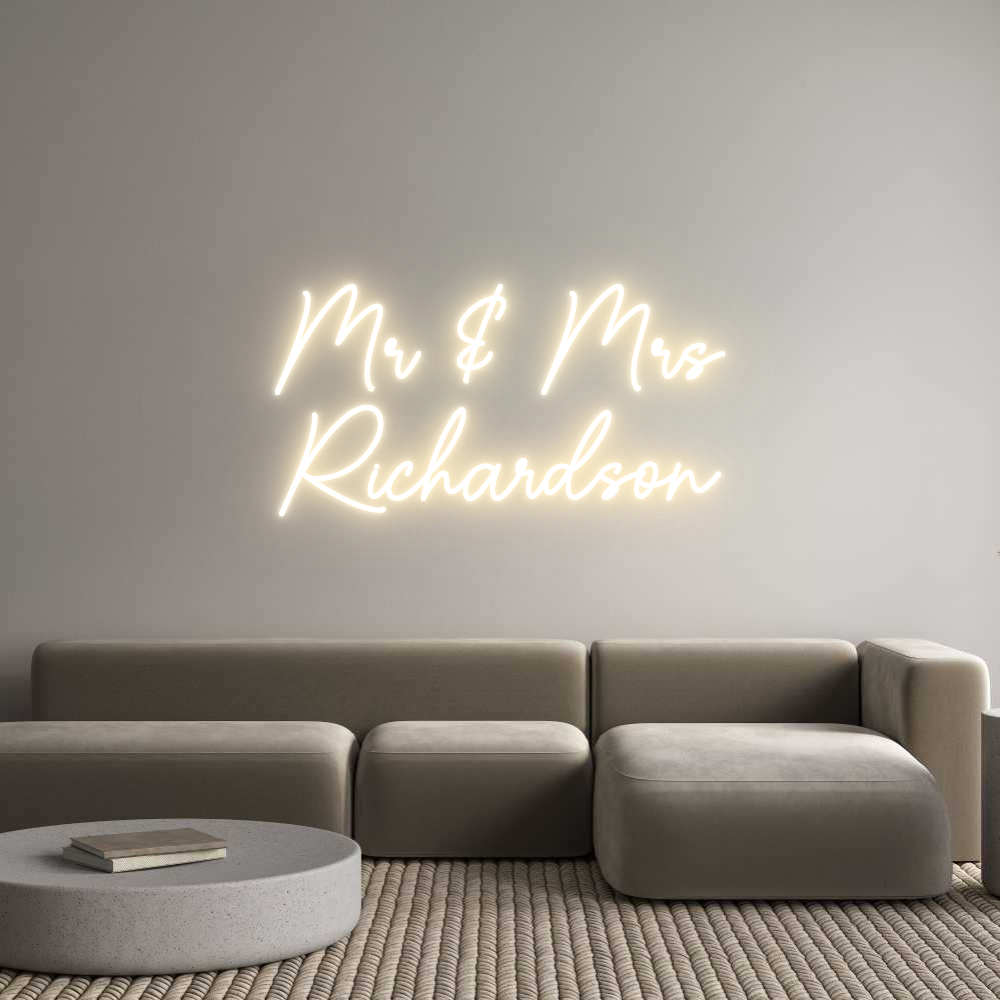 Custom Neon Sign Online Editor Mr & Mrs
Ric...