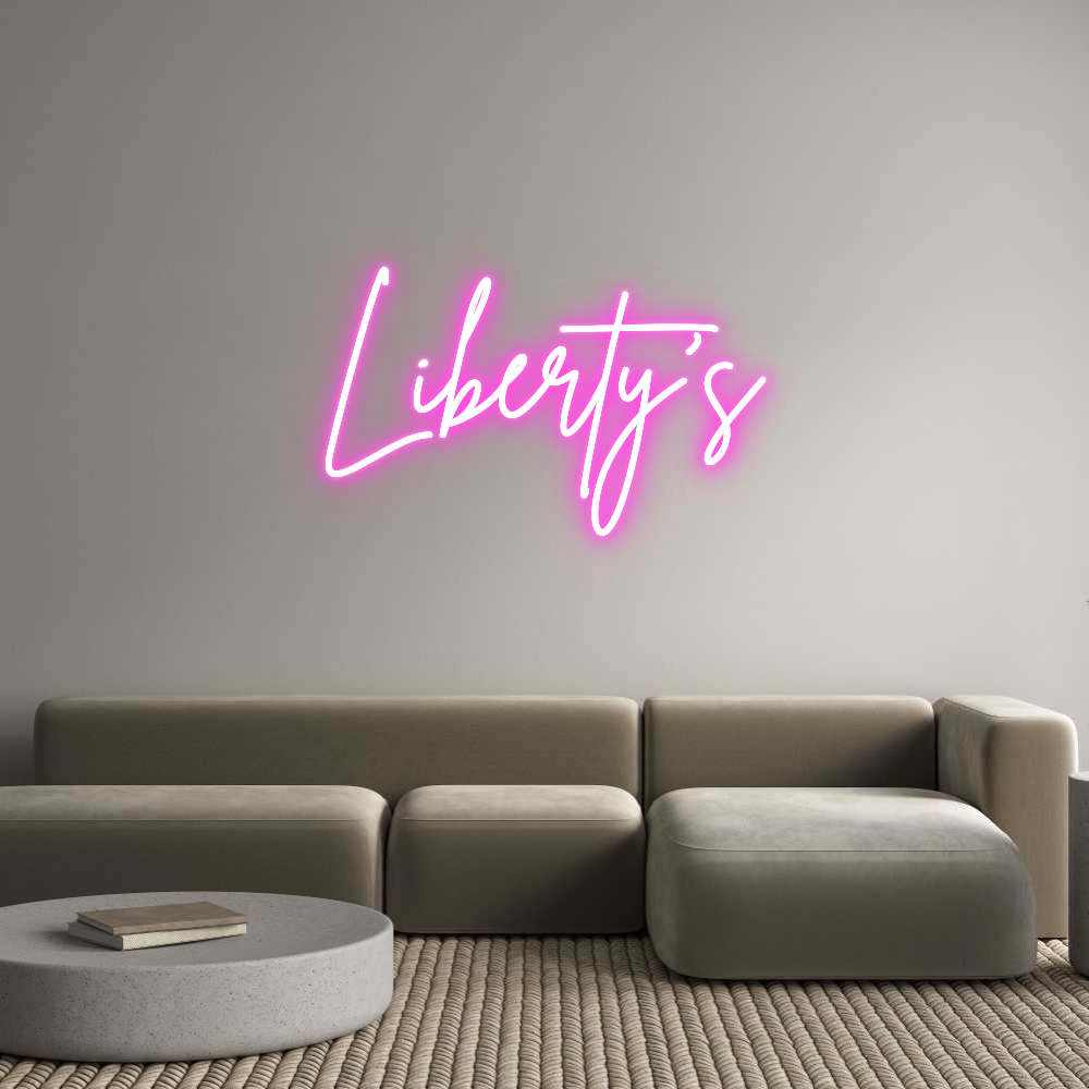 Custom Neon Sign Online Editor Liberty's