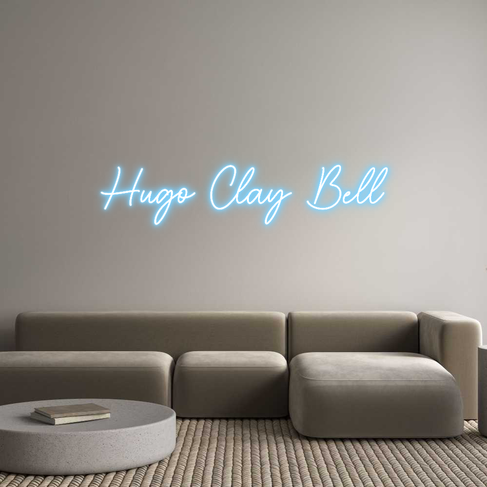 Custom Neon Sign Online Editor Hugo Clay Bell