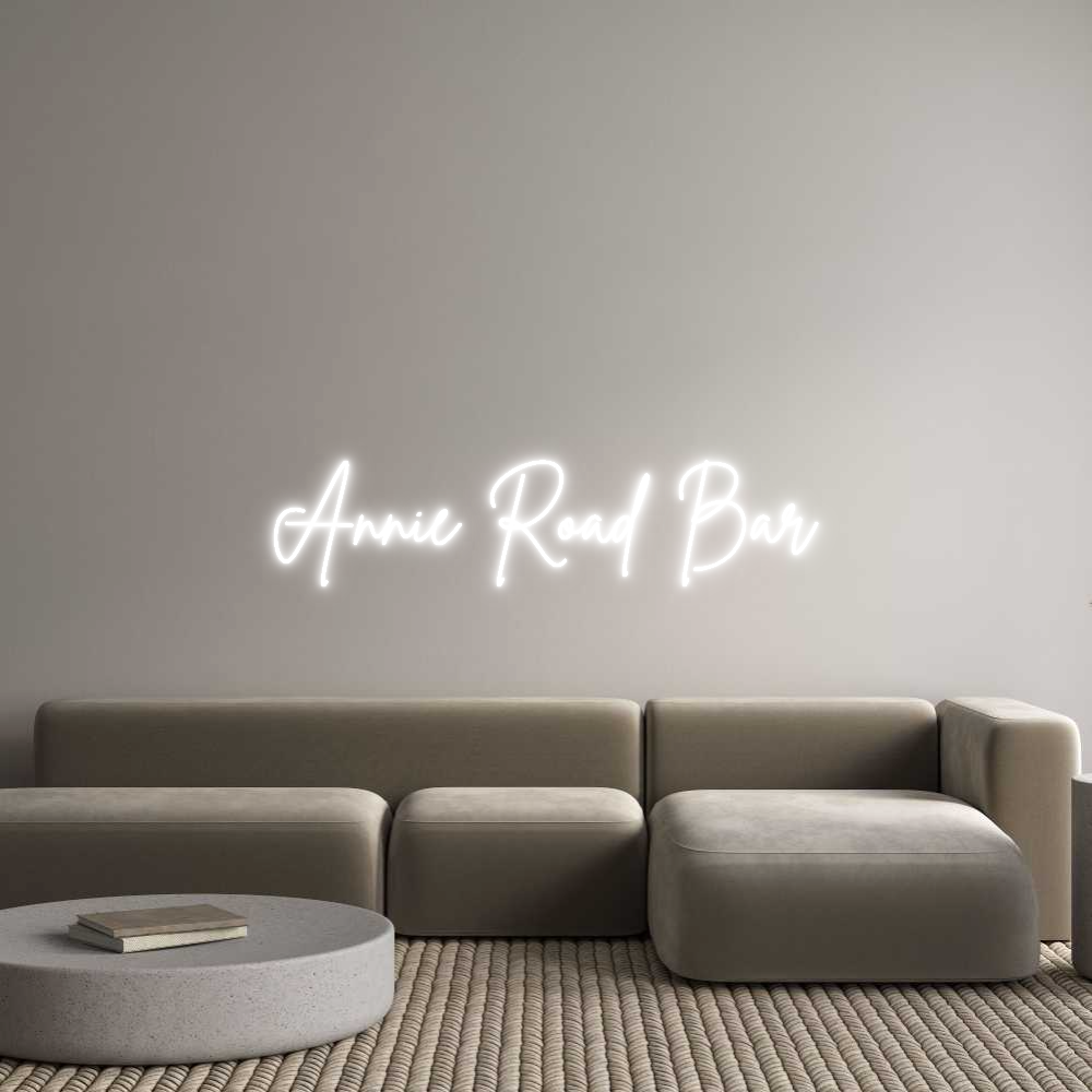Custom Neon Sign Online Editor Annie Road Bar