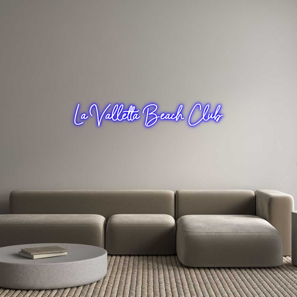 Custom Neon Sign Online Editor La Valletta B...